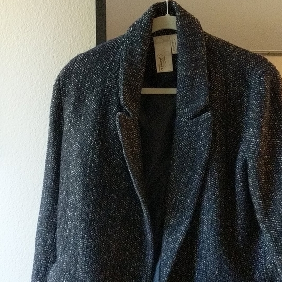 Tweed Open Front Jacket - Picture 2 of 4